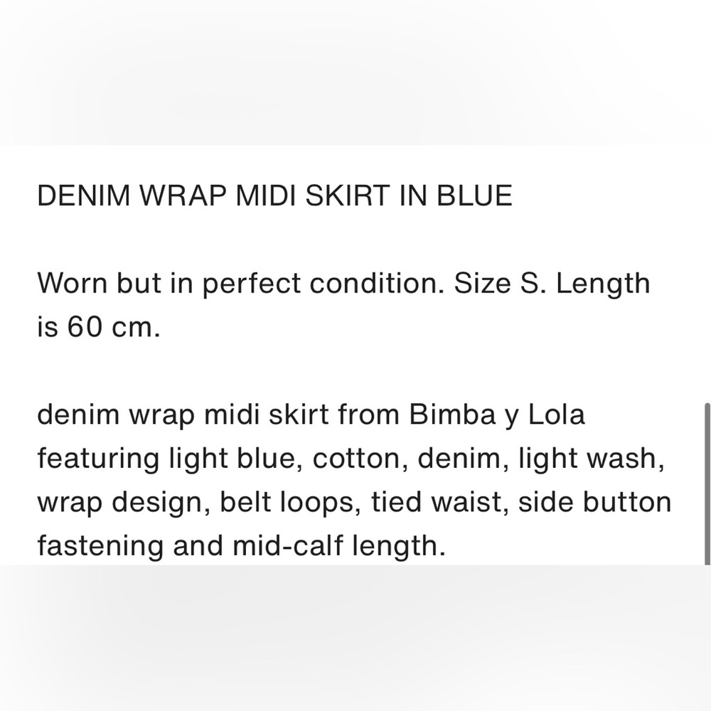Bimba y lola  MID-LENGTH SKIRT - Picture 3 of 3